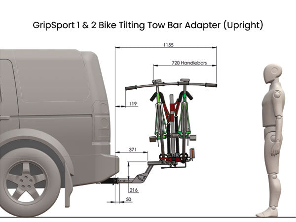 Caravan To Car Conversion Kit/Adventure Kit Bundle 2-Bike (Tilting)
