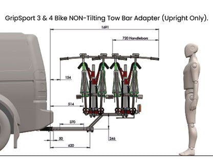 Caravan To Car Conversion Kit/Adventure Kit Bundle 2-Bike (Tilting)