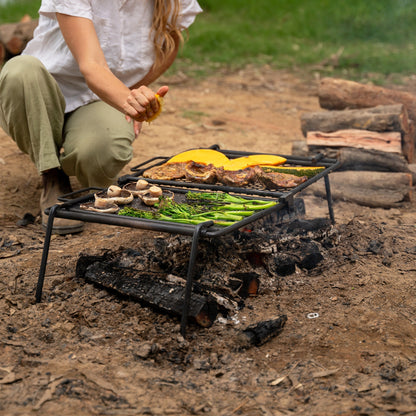 Foldable Camp Grill & Hot Plate