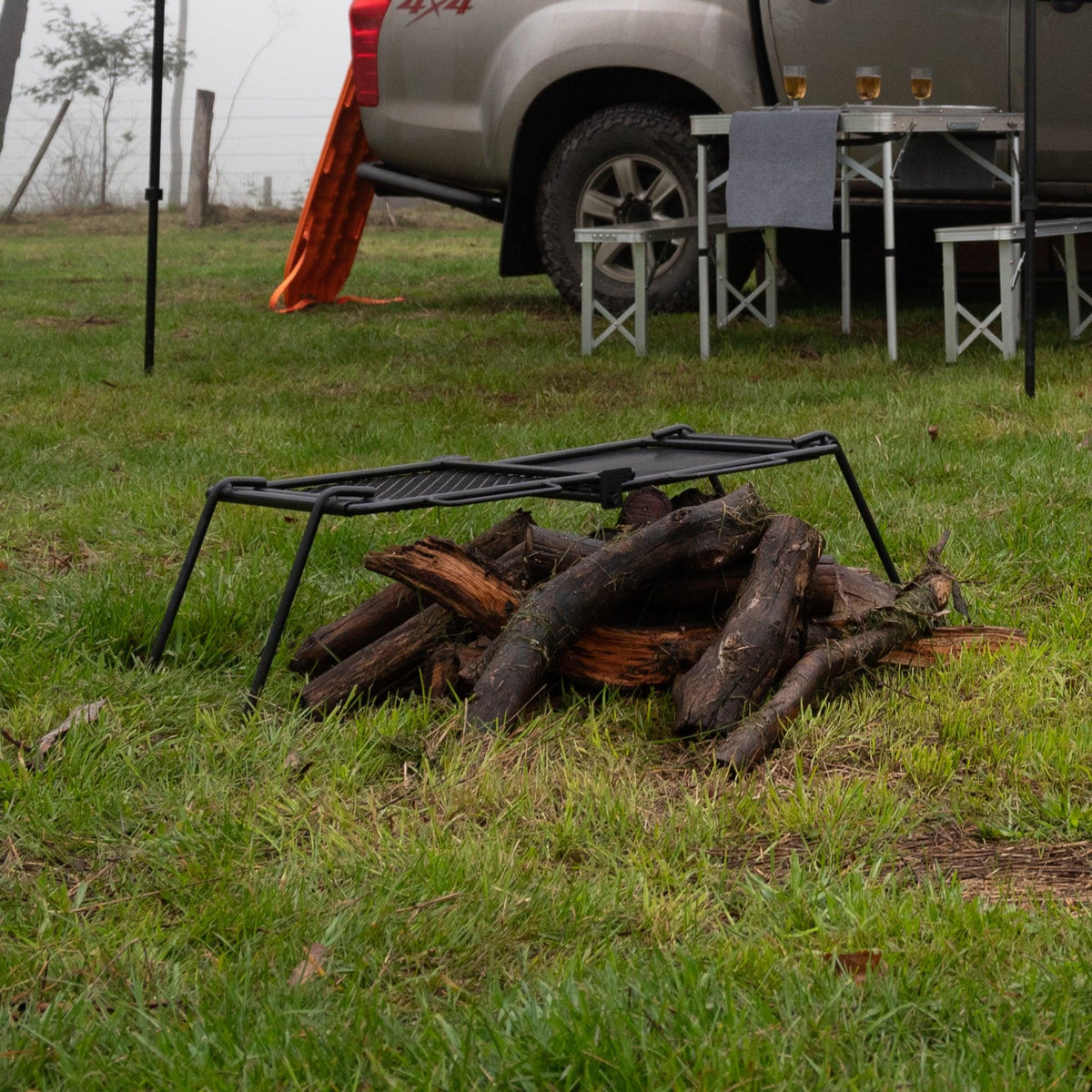 Foldable Camp Grill & Hot Plate