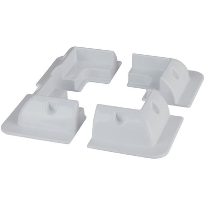 Solar Panel Corner Brackets - White