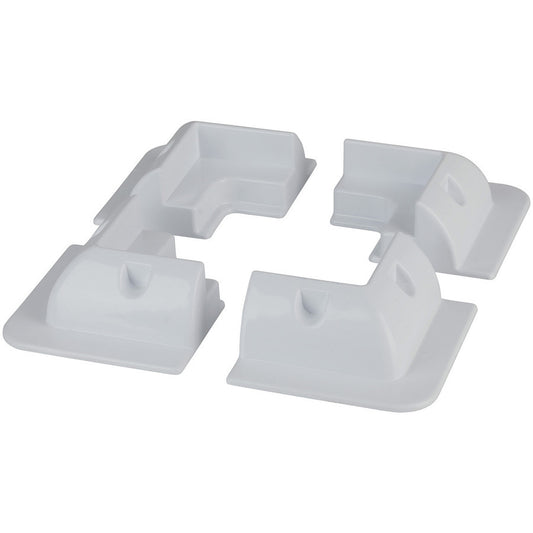Solar Panel Corner Brackets - White