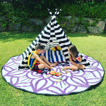 Ancestral Connectedness Mat 2.4m - Purple/White