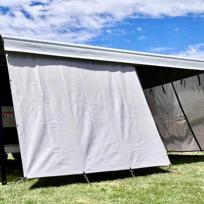 Premium Privacy Screen Long Side Wall - Centre Zip