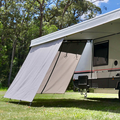 Premium Privacy Screen Long Side Wall - Centre Zip