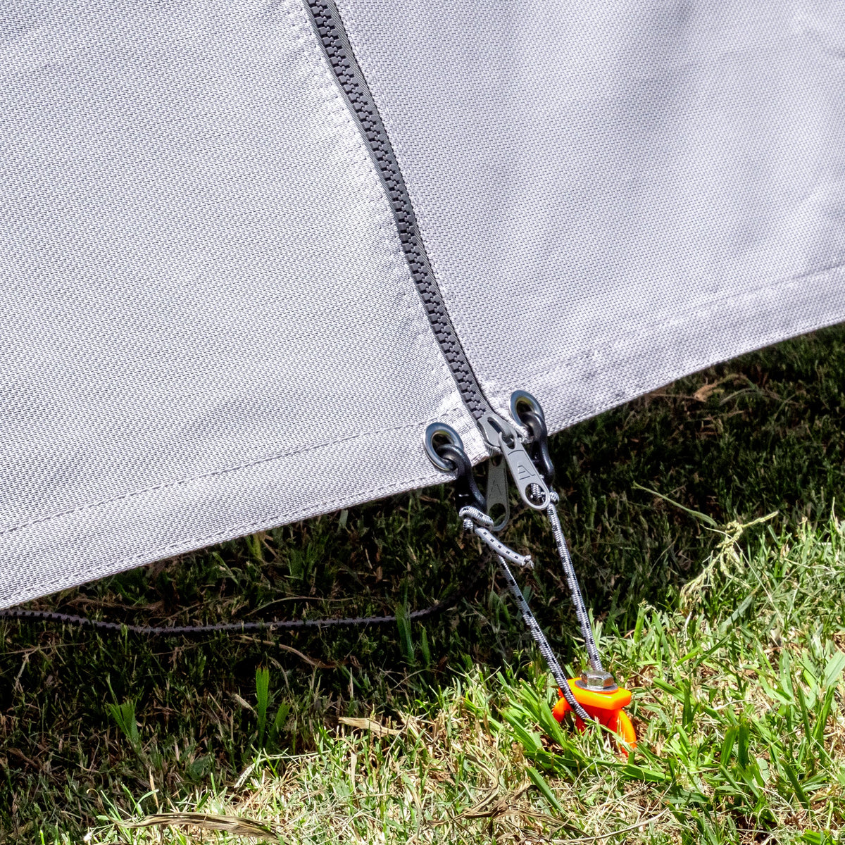 Premium Privacy Screen Long Side Wall - Centre Zip