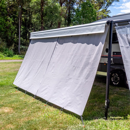 Premium Privacy Screen Long Side Wall - Centre Zip