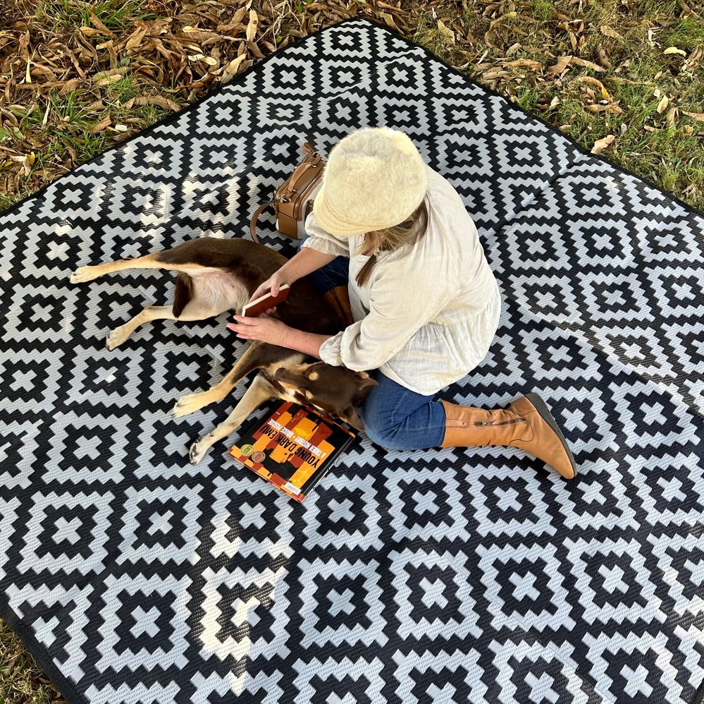Diamond Mat - Black/Grey