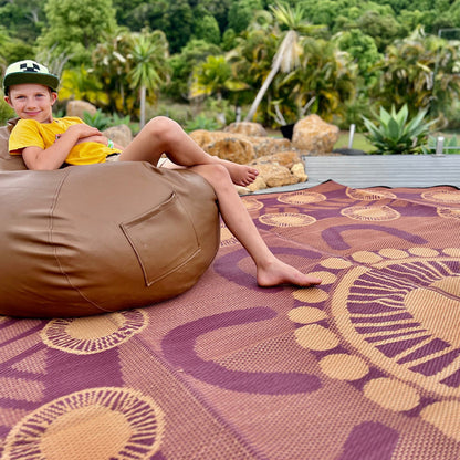 Celebration Mat 3.6m - Plum/Ochre