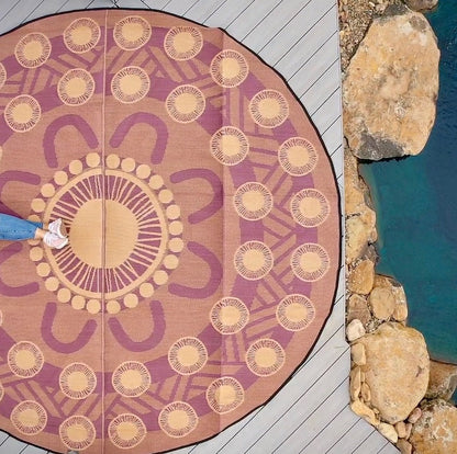 Celebration Mat 3.6m - Plum/Ochre