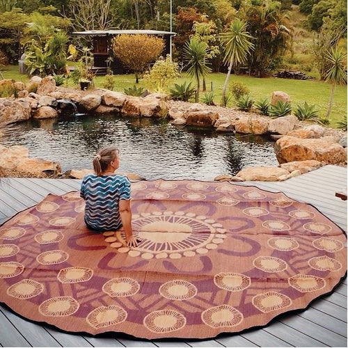 Celebration Mat 3.6m - Plum/Ochre