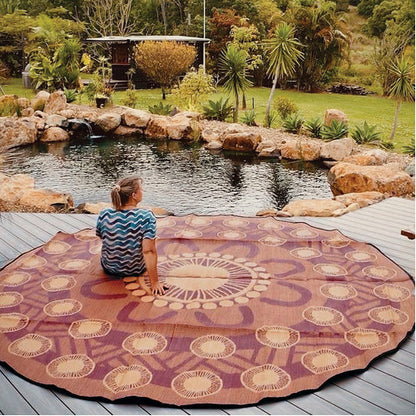 Celebration Mat 3.6m - Plum/Ochre