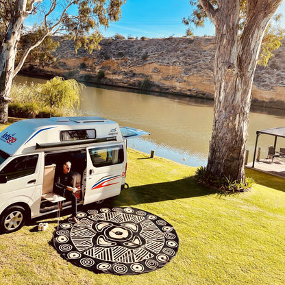 Connecting To Culture Mat 3m - Black/Sand