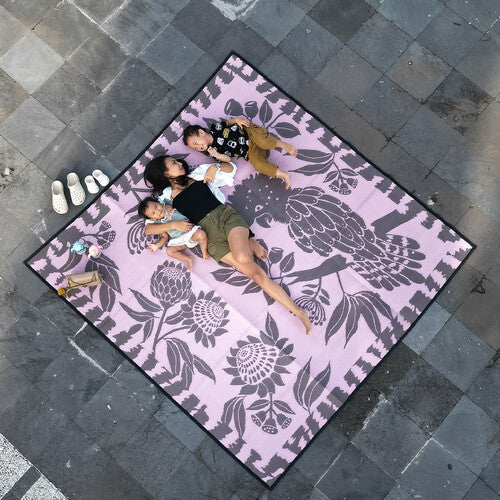 Cockatoo Haven Mat 2.4m x 2.4m - Pink/Brown