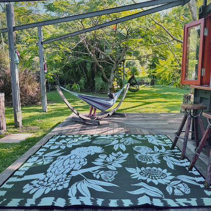 Cockatoo Haven Mat 2.4m x 2.4m - Forest Green