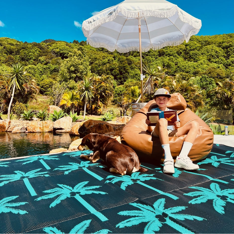 Palm Springs Mat 4m x 2.4m - Green/Black