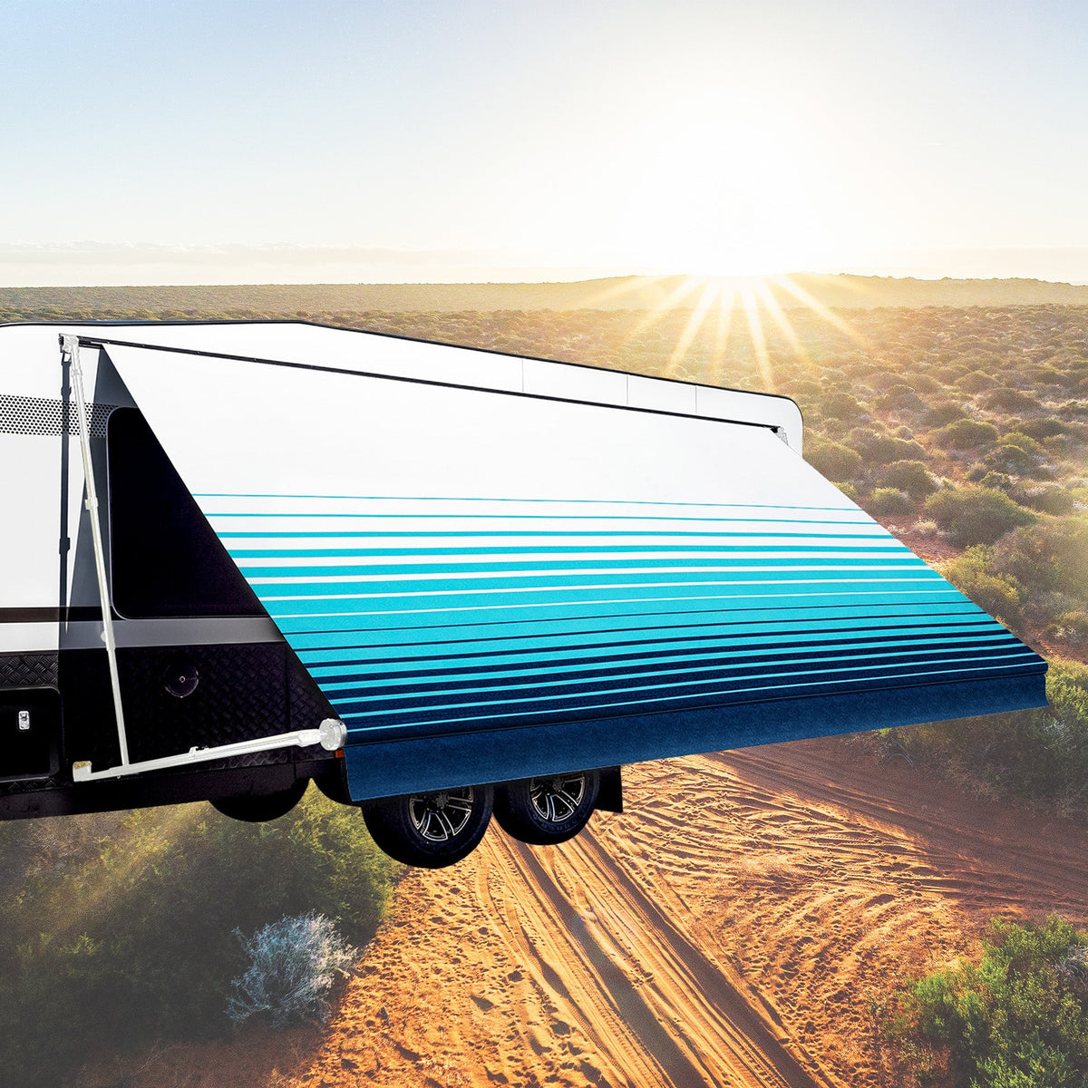 Sunburst Eclipse Awning - Blue