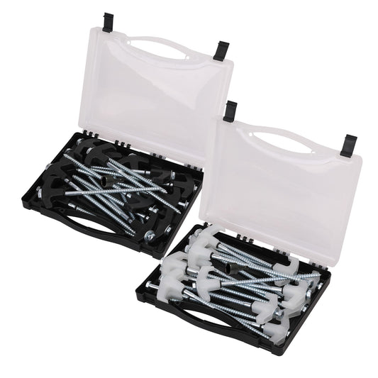 Screw In Pegs Bundle - Black & Lumo