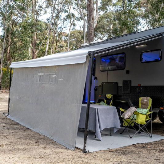 Sunblocker Privacy Screen Long Side Wall - Grey