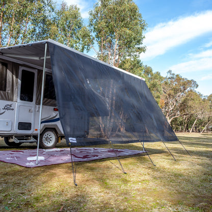 Sunblocker Privacy Screen Long Side Wall - Black