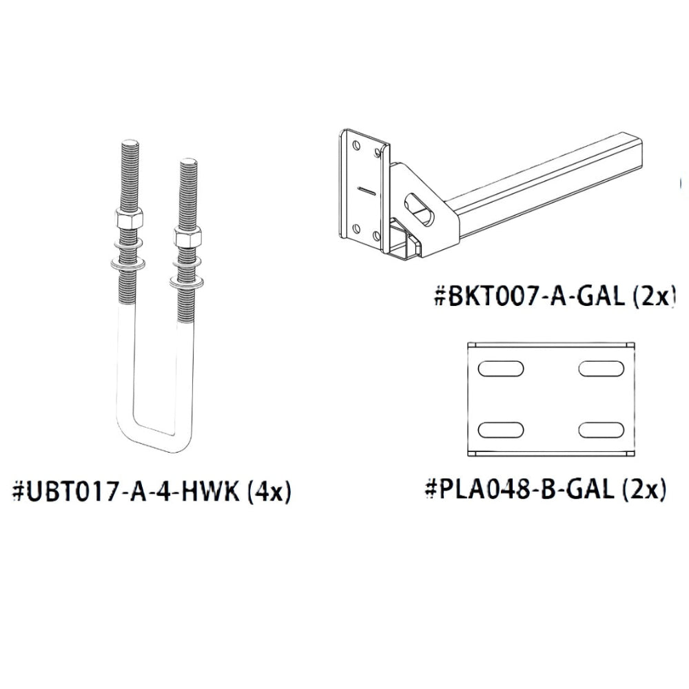 Boat Stone Guard Kit - 4x UBT017, 2x BKT007 & 2x PLA048