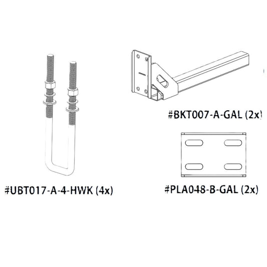 Boat Stone Guard Kit - 4x UBT017, 2x BKT007 & 2x PLA048