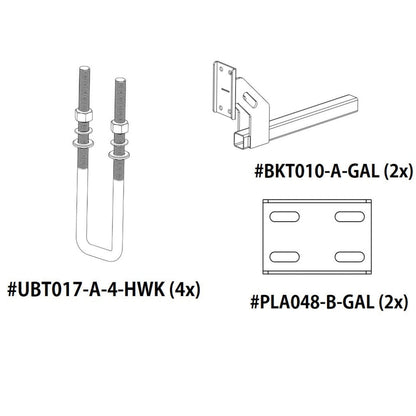 Boat Stone Guard Kit - 4x UBT017, 2x BKT010 & 2x PLA048