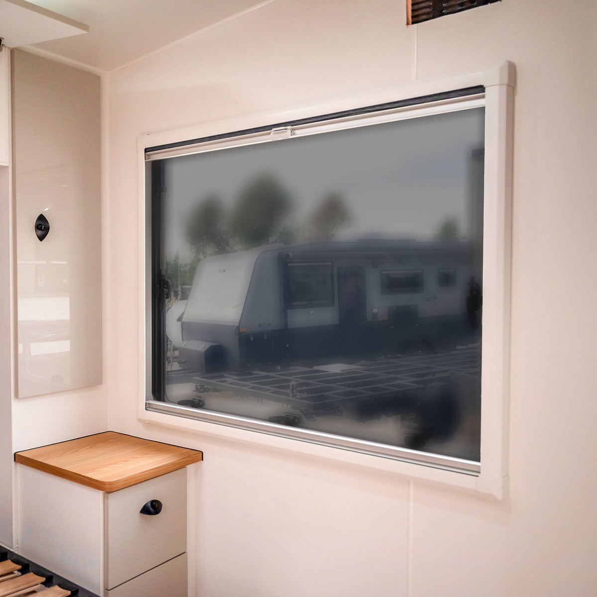 AT Square Window & Pleated Blind