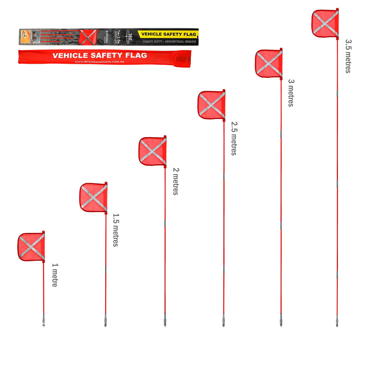 Adjustable Safety Flag - Up to 3.5m