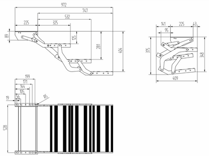 Manual Bolt on Caravan RV / Motor Home Step
