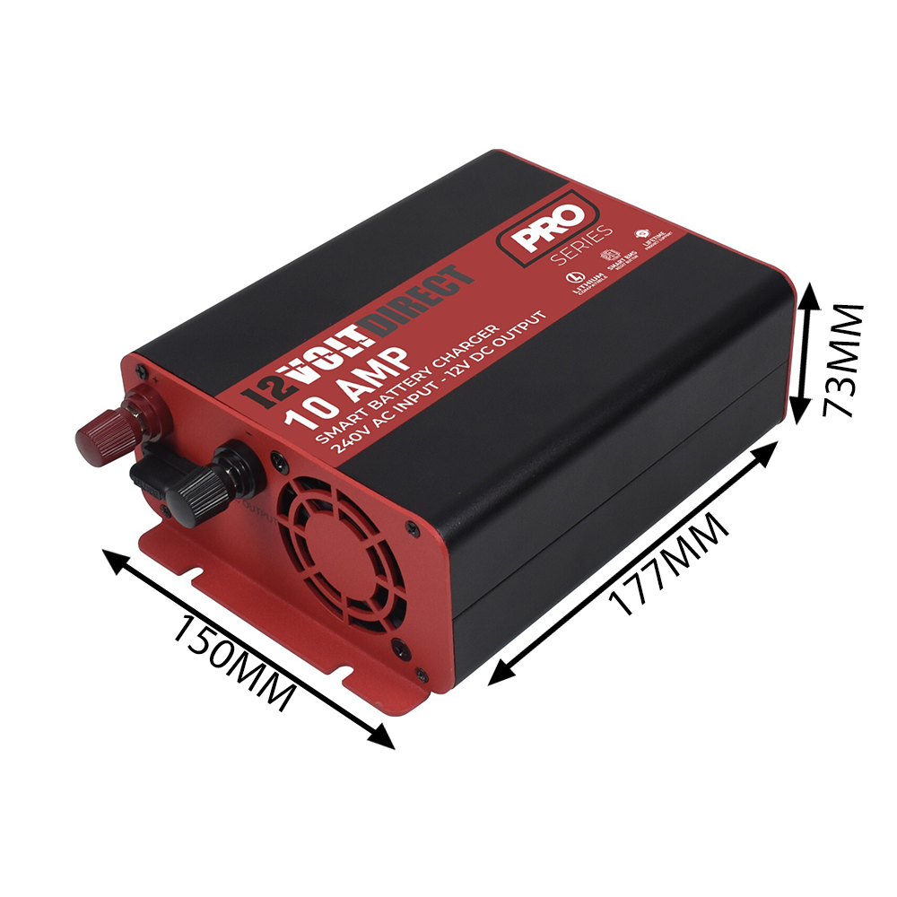 12 Volt Direct IP22 Pro Series Smart Battery Chargers Lithium Compatible