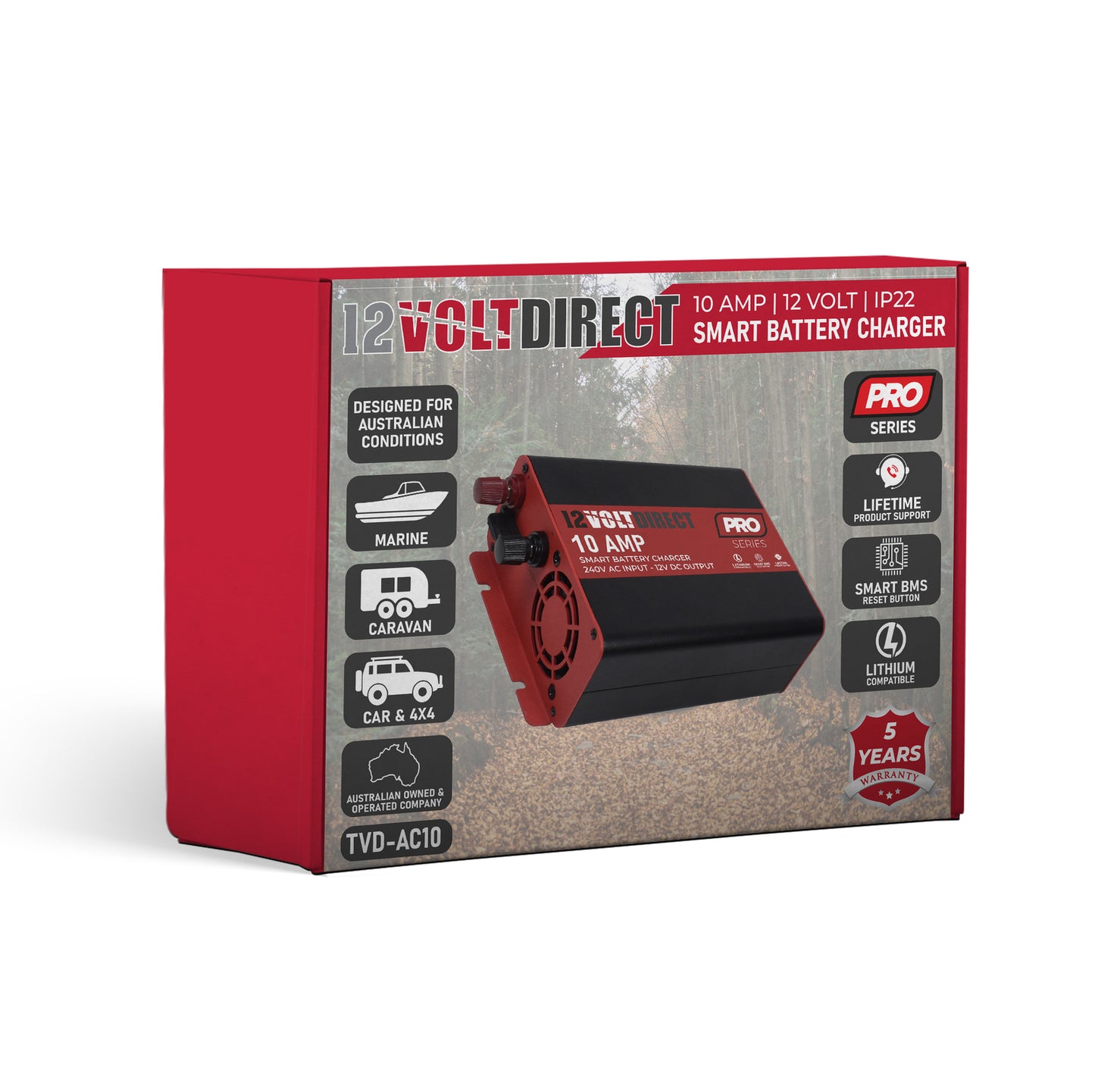 12 Volt Direct IP22 Pro Series Smart Battery Chargers Lithium Compatible