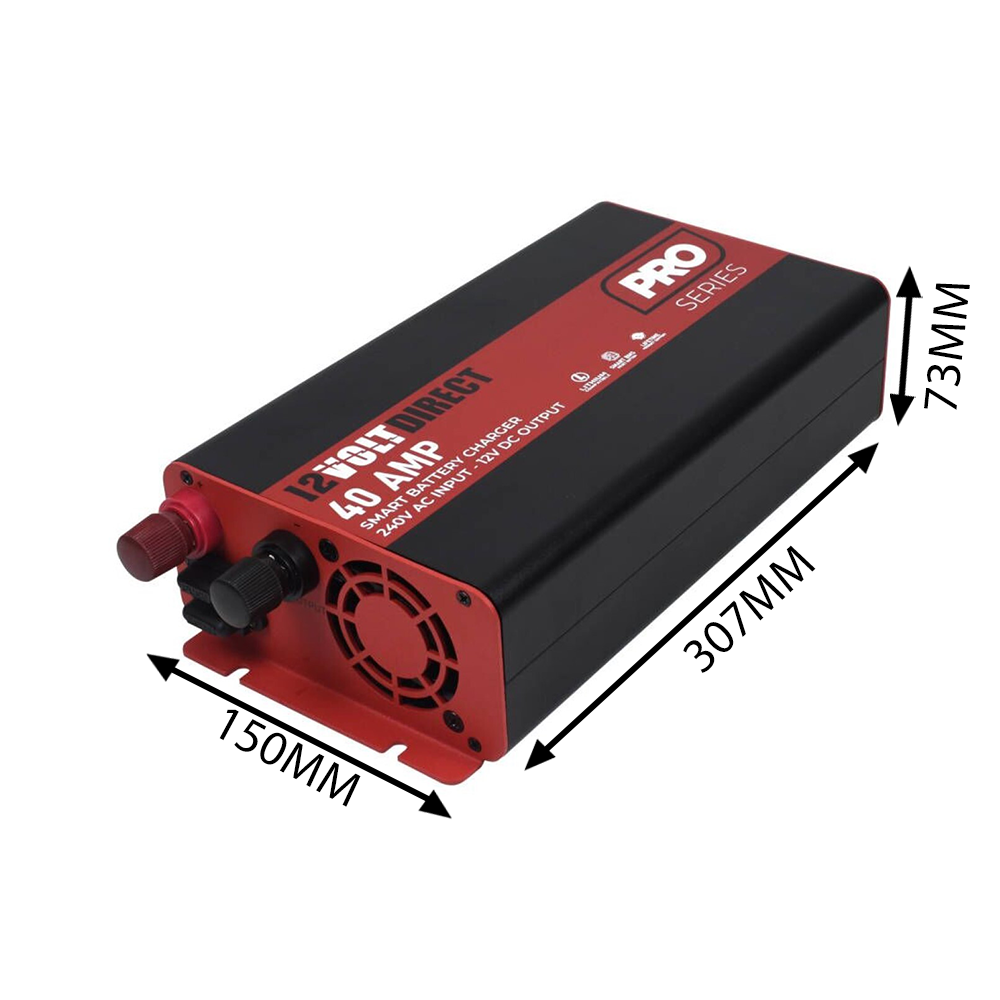 12 Volt Direct IP22 Pro Series Smart Battery Chargers Lithium Compatible