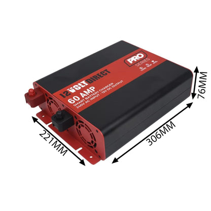 12 Volt Direct IP22 Pro Series Smart Battery Chargers Lithium Compatible