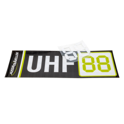 Customisable UHF Channel Sticker
