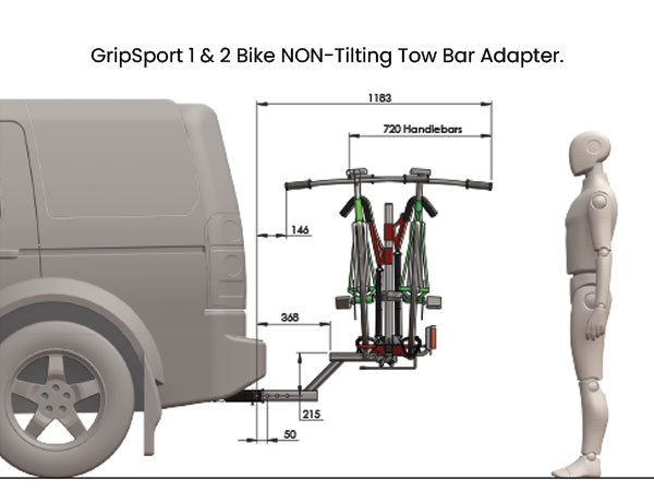 Van-Rack Towbar Adapter