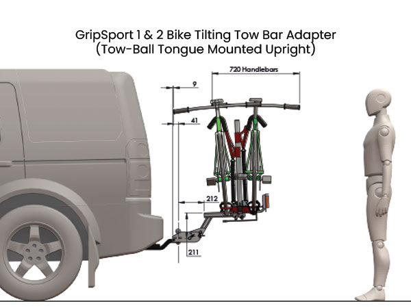 Van-Rack Towbar Adapter