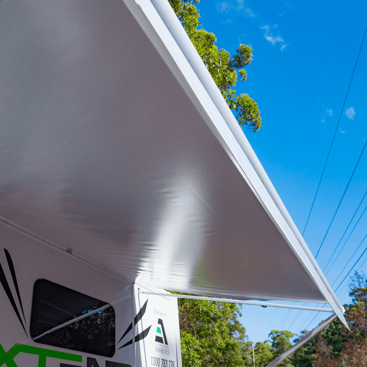 Sunburst Eclipse Awning - Light Grey