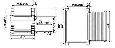 Thule Manual Slide-Out Step 400mm