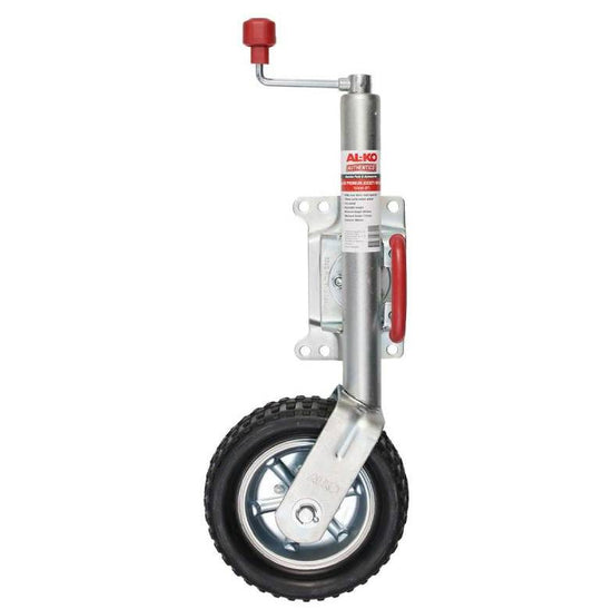 Alko Jockey Wheel - 10" Solid Jockey Wheel Heavy Duty W Swivel Bracket