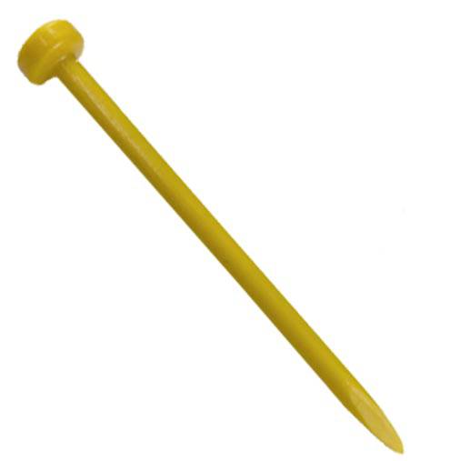 Plastic Dome Tarp Pegs Yellow - 6 Pack