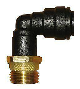 John Guest (JG) 12mm Plastic Elbow W 1/2" Brass Male Adapter