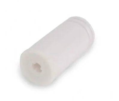 Round Door Stop & Screw 75mm White