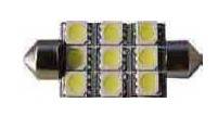 Led Festoon 9x Leds 39mm 12v - Cool White