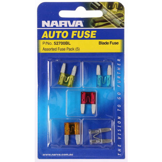 Narva Mini Blade Fuse Assortment 5 Pce