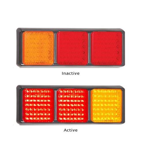 Rear Tail Light Stop/tail/indicator Light {100 Triple Series}