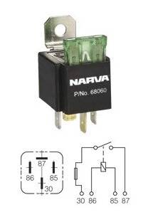 Narva Mini Relay 12v 30a 4-pin